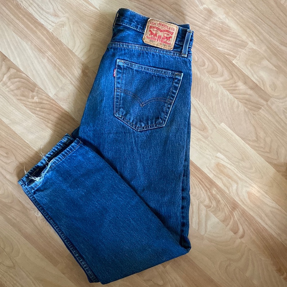 Vintage Levi 505 Jeans Dark Wash - The Steve Collection 6 of 8